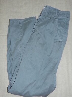 Mango Sage Green Cotton Pants